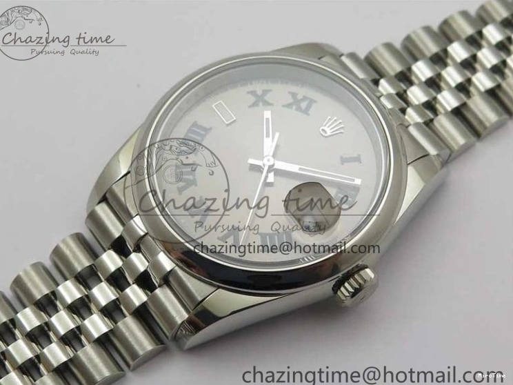 MiroTime 0420 Durable DateJust 36 SS 126200 BP Maker 1:1 Best Edition Gray Roman Dial on Jubilee Bracelet 2530